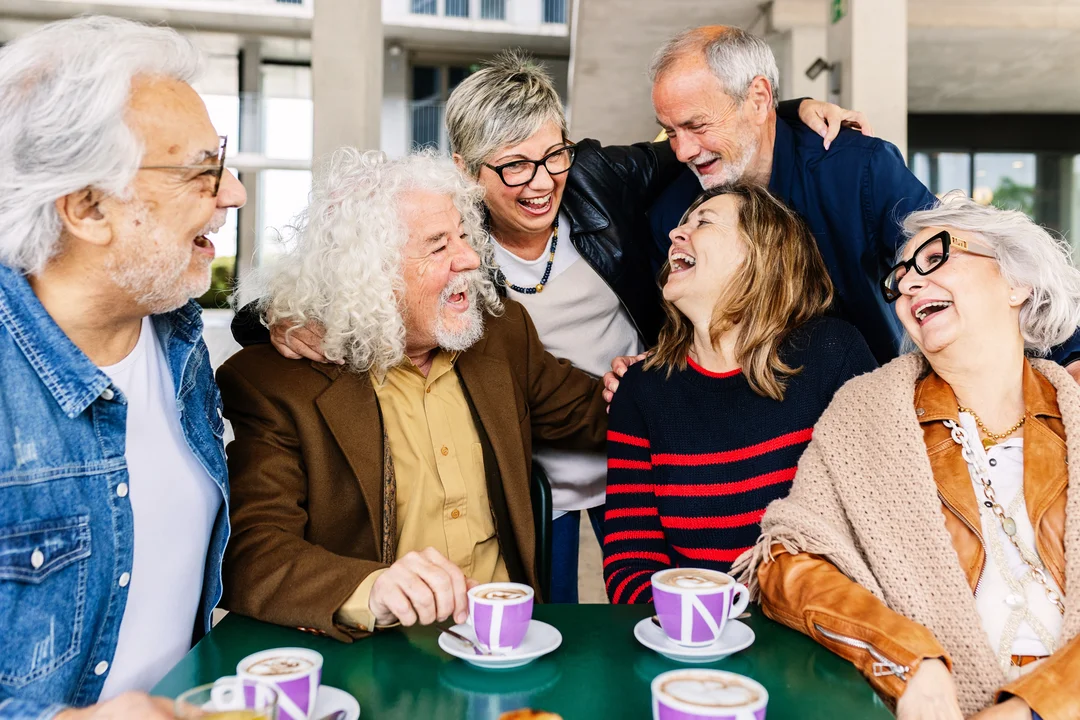 Happy seniors at Senior Living Facility